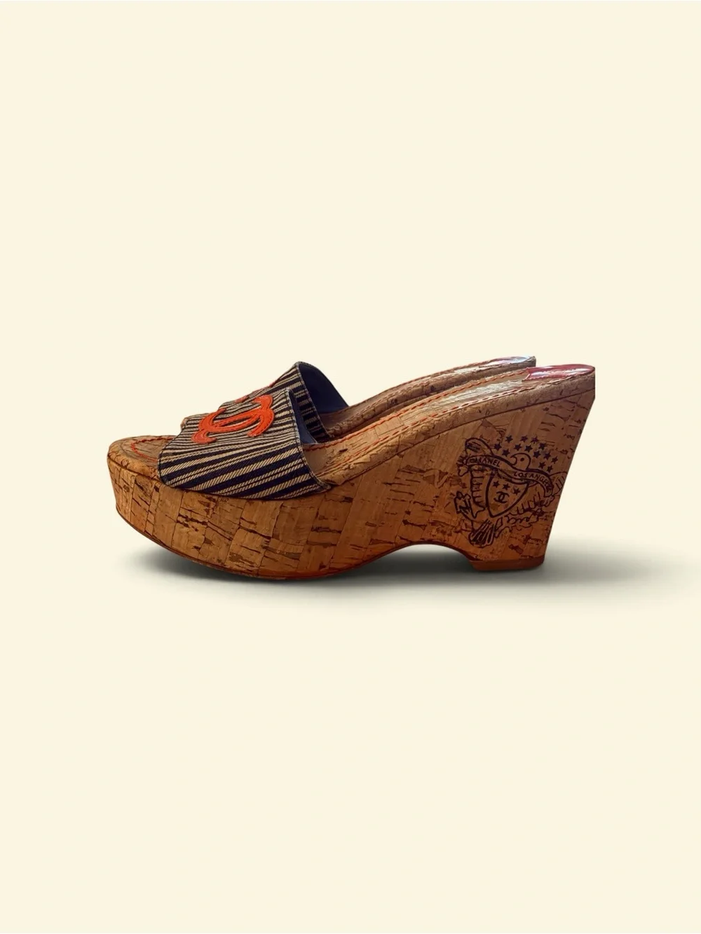 CHANEL slip wedge